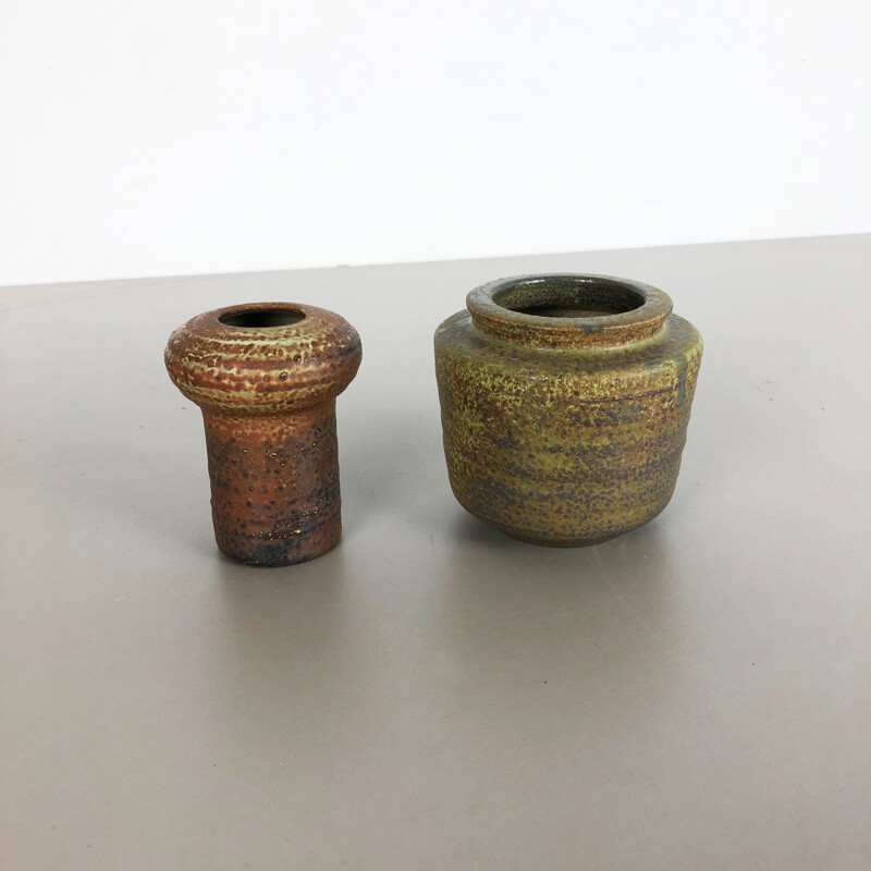 Pair of vintage ceramic vases by Piet Knepper for Mobach, Netherlands 1970