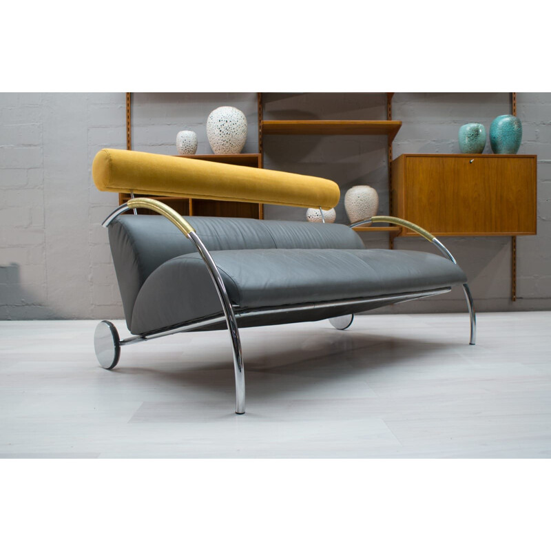 Vintage leather sofa by Peter Maly for Cor, Germany, 1980s