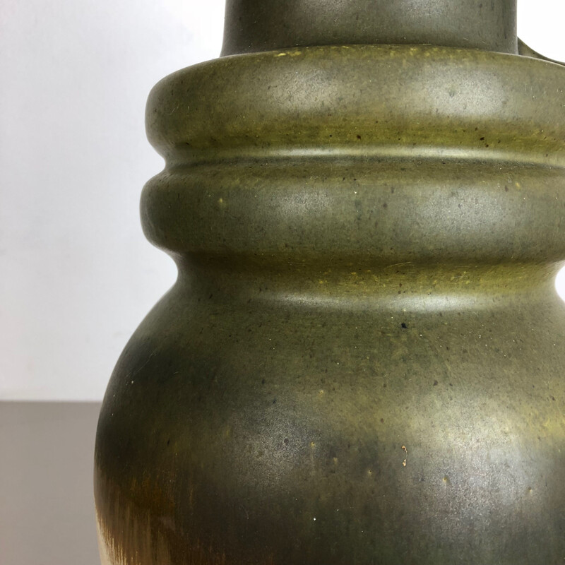 Vintage large green vase by Scheurich, Germany, 1970s