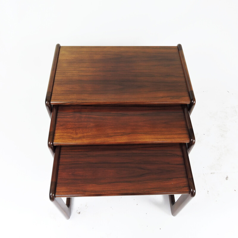 Vintage nesting tables by Arne Hovmand-Olsen for Mogens Kold, Denmark, 1960s