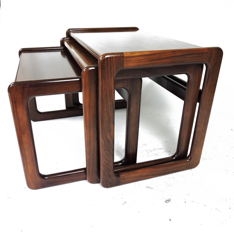 Vintage nesting tables by Arne Hovmand-Olsen for Mogens Kold, Denmark, 1960s