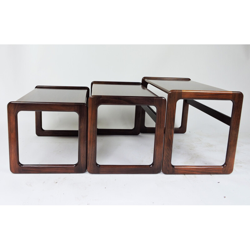 Vintage nesting tables by Arne Hovmand-Olsen for Mogens Kold, Denmark, 1960s