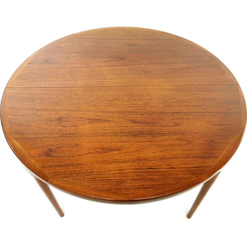 Teak vintage dining table Kofod Larsen for Faarup, 1960s 