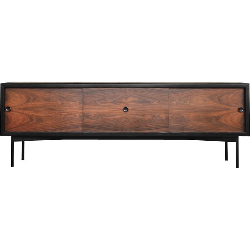 Vintage Danish Modern Sideboard, in Rosewood & Birch 1960s