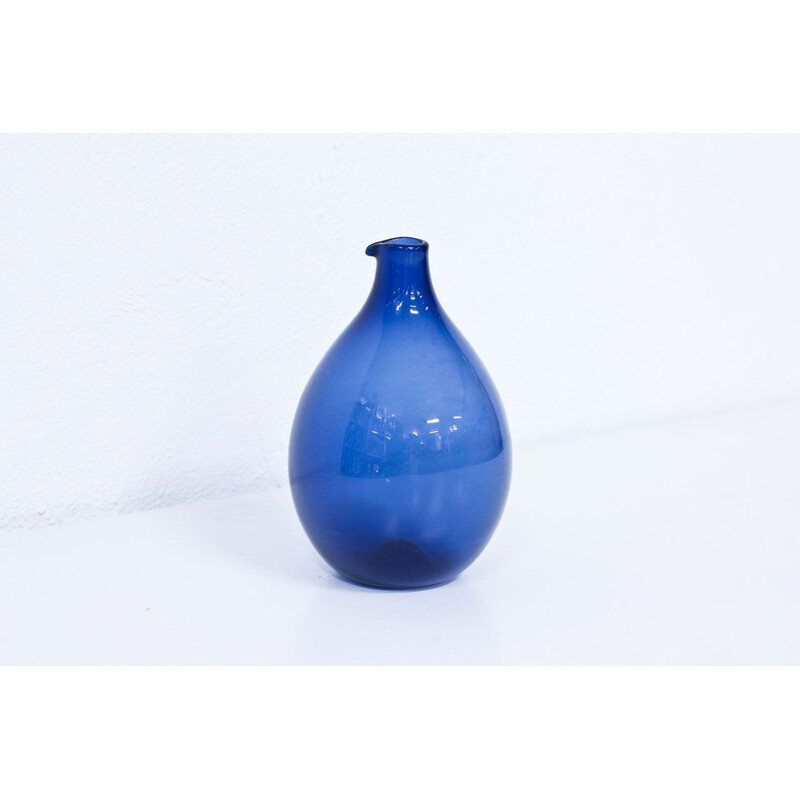 "Pullo" glass vintage vase by Timo Sarpaneva for Iittala, 1950s