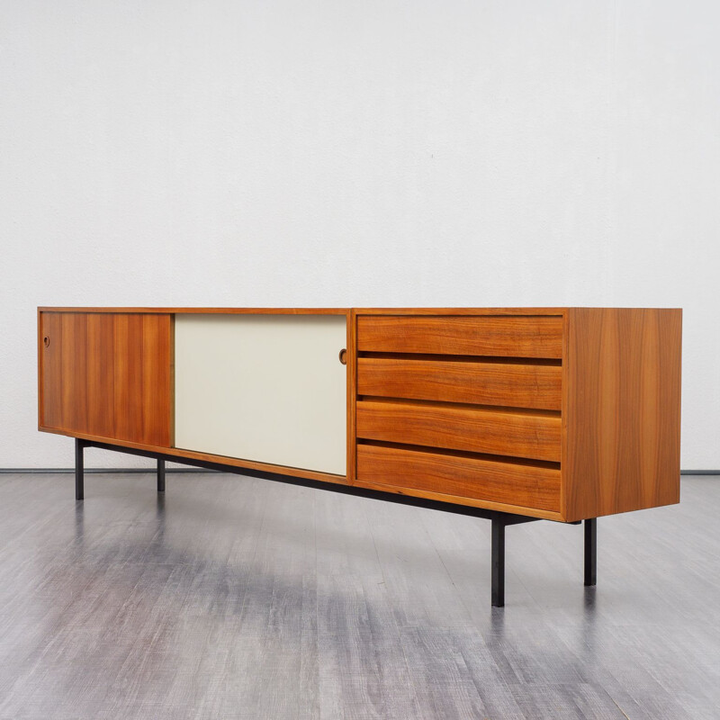 Vintage sideboard in walnut by Walter Wirz for Wilhelm Renz, 1960s