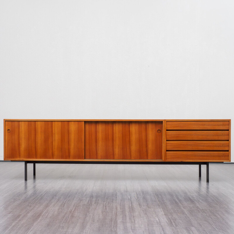 Vintage sideboard in walnut by Walter Wirz for Wilhelm Renz, 1960s