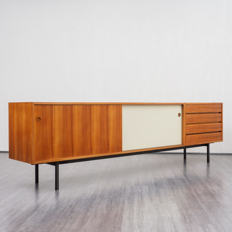 Vintage sideboard in walnut by Walter Wirz for Wilhelm Renz, 1960s