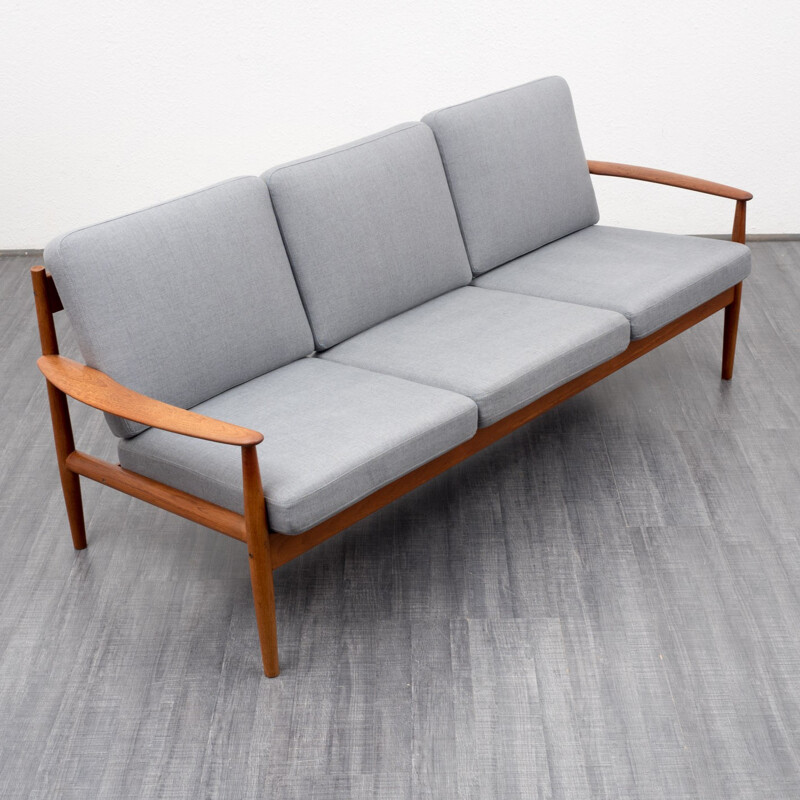 Banquette scandinave France & Son 3 places, Grete JALK - 1962