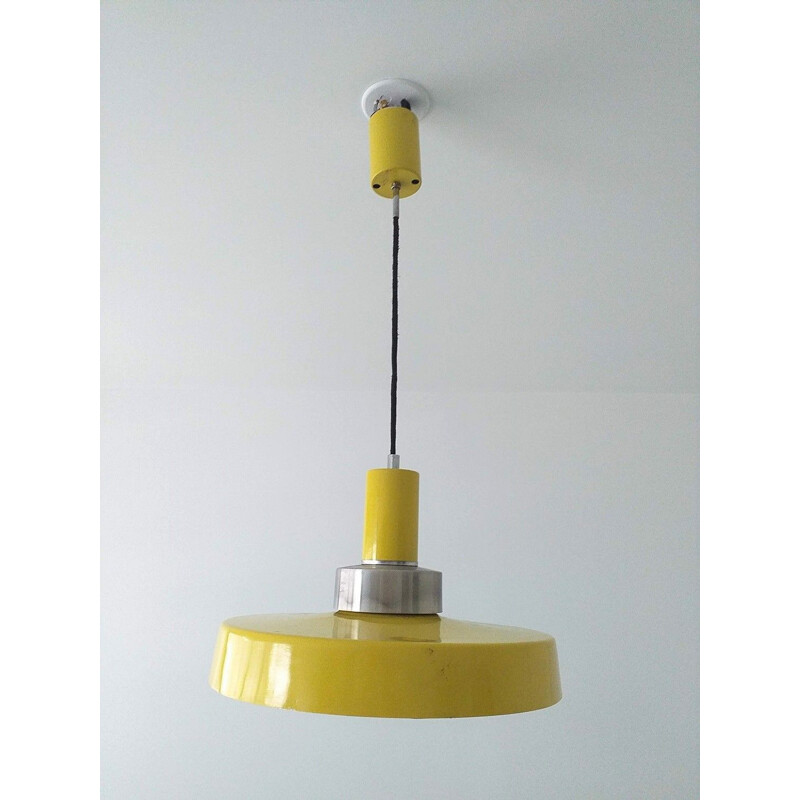 Vintage industrial pendant light, 1950s