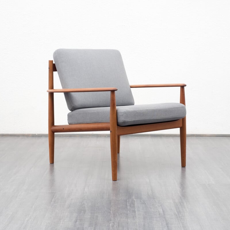 Fauteuil scandinave France & Son en teck, Grete JALK - 1962