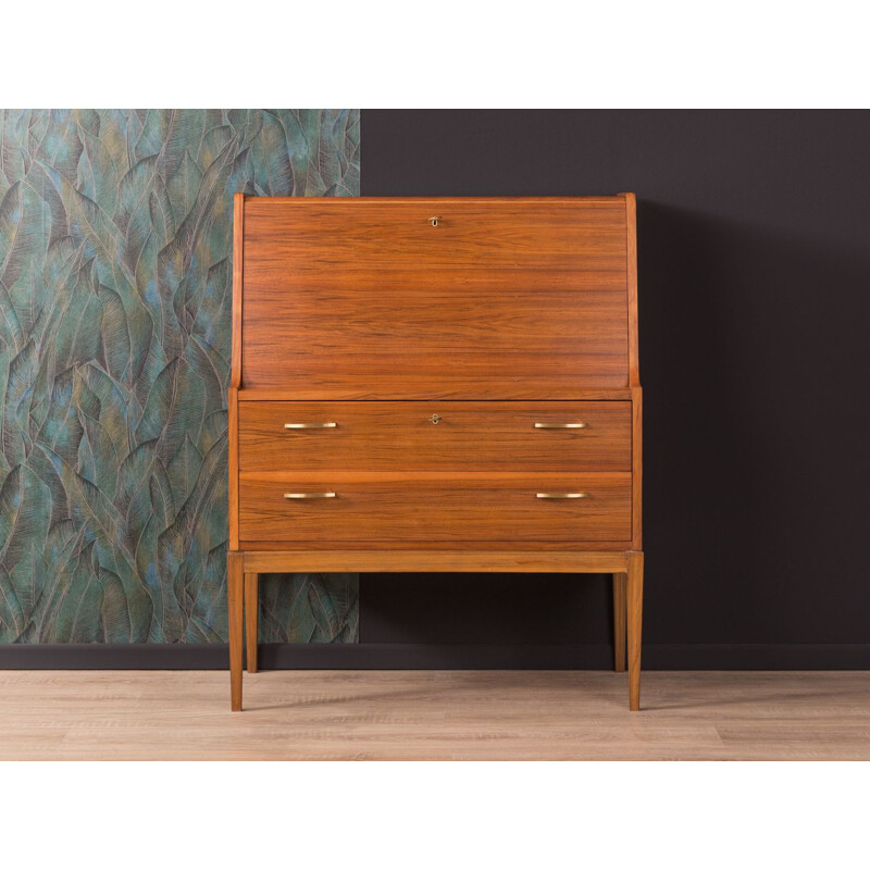 Vintage walnut secretary desk from 1960