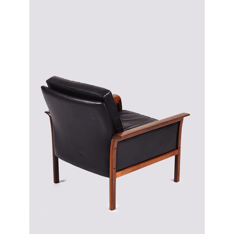 Vintage scandinavian rosewood lounge chair by Fredrik A. Kayser for Vatne Møbler, 1960