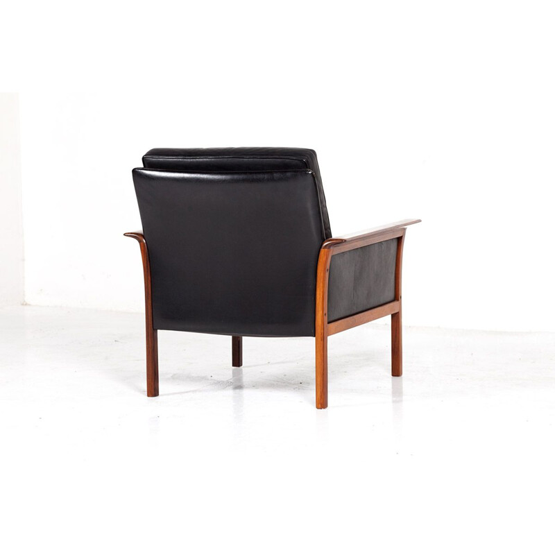 Vintage scandinavian rosewood lounge chair by Fredrik A. Kayser for Vatne Møbler, 1960