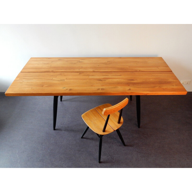 Vintage Pirkka dining table by Ilmari Tapiovaara for Laukaan Puu, Finland 1950