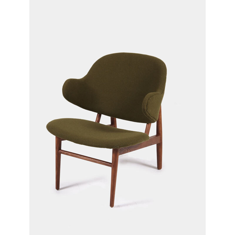 Vintage shell armchair by Ib Kofod Larsen for Christensen & Larsen, 1960