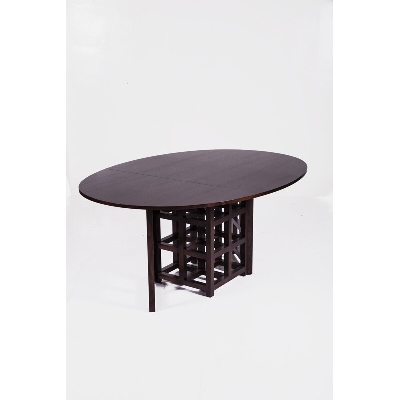 Mesa de comedor vintage de Charles Rennie Mackintosh para Cassina, 1970