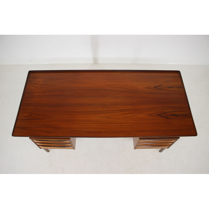 Vintage teak writing desk by Peter Lovig Nielsen, 1960s