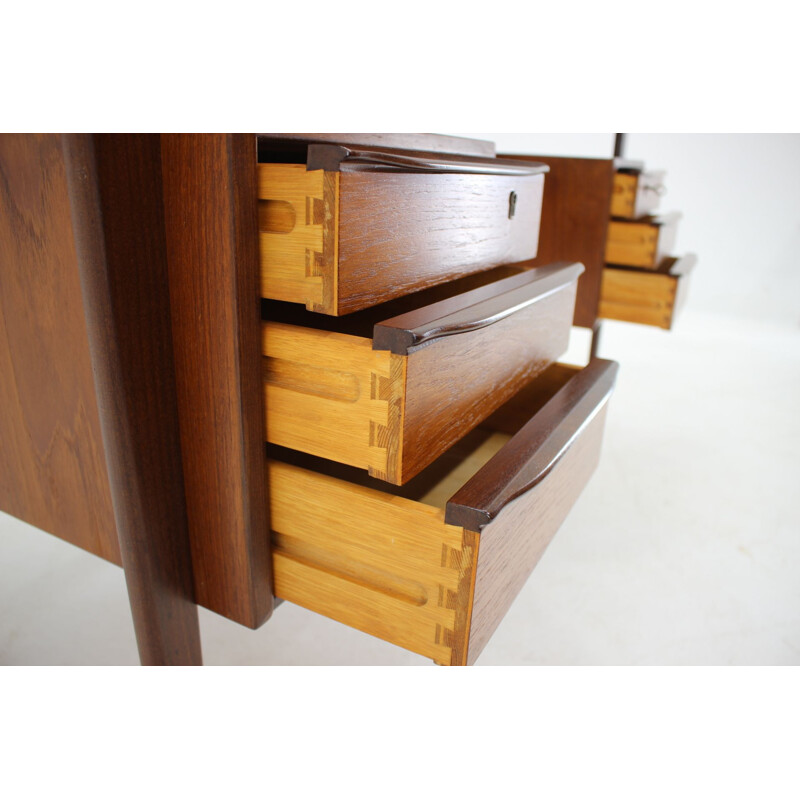 Vintage teak writing desk by Peter Lovig Nielsen, 1960s