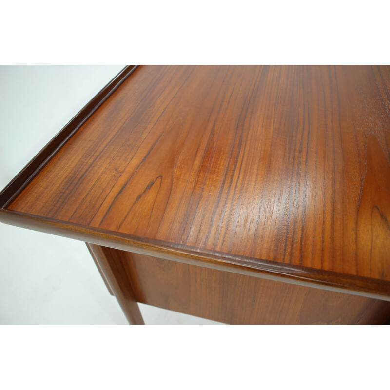 Vintage teak writing desk by Peter Lovig Nielsen, 1960s