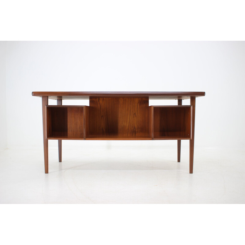 Vintage teak writing desk by Peter Lovig Nielsen, 1960s