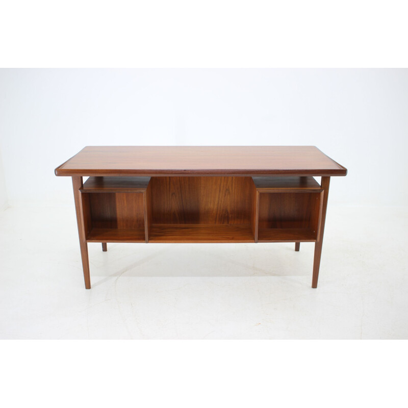 Vintage teak writing desk by Peter Lovig Nielsen, 1960s