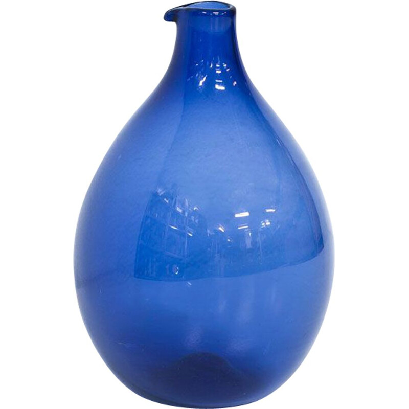"Pullo" glass vintage vase by Timo Sarpaneva for Iittala, 1950s