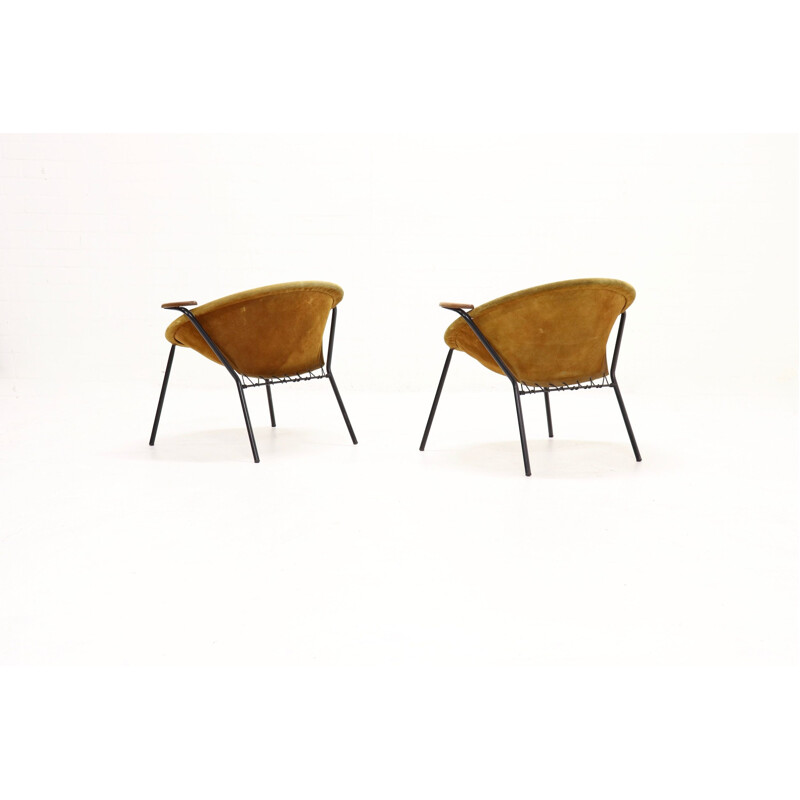 Set of 2 vintage "Balloon" armchairs by Hans Olsen for Lea Design, Denmark, 1960s