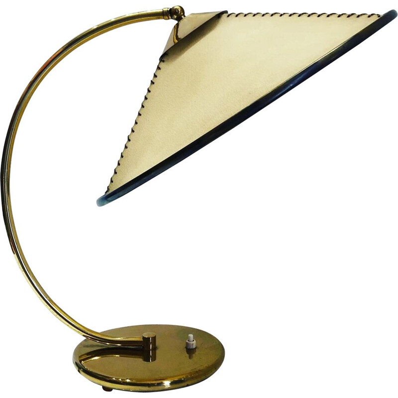 Large Bauhaus vintage table lamp by Helena Frantova 1950