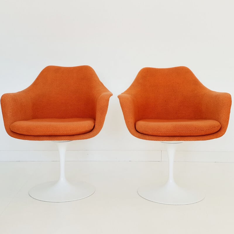 Ensemble de 2 fauteuils tulipe vintage de Eero Saarinen pour Knoll, 1970
