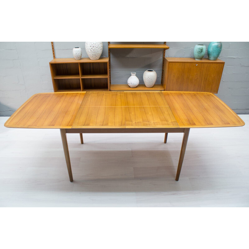 Vintage large extendible dining table from Lübke, 1960s