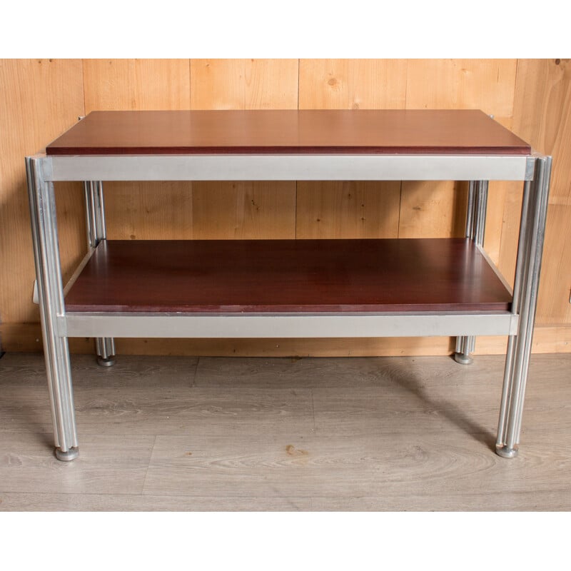 Vintage aluminium console by George Ciancimino, 1970s