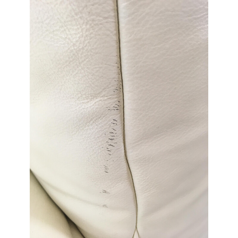 Vintage white Leather "Cannaregio" sofa by Gaetano Pesce for Cassina, 1987