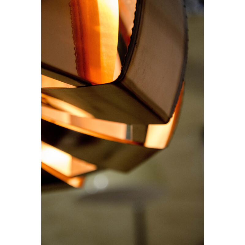 Vintage brass pendant lamp by Svend Aage Holm Sørensen poHolm-Sørensen