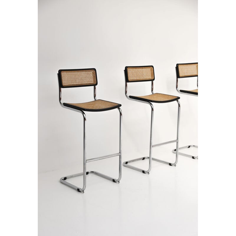 Ensemble de 3 tabourets vintage de Marcel Breuer