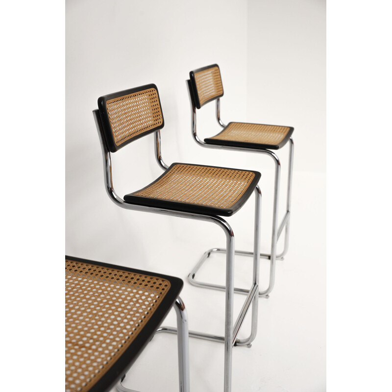 Vintage set of 3 stools by Marcel Breuer