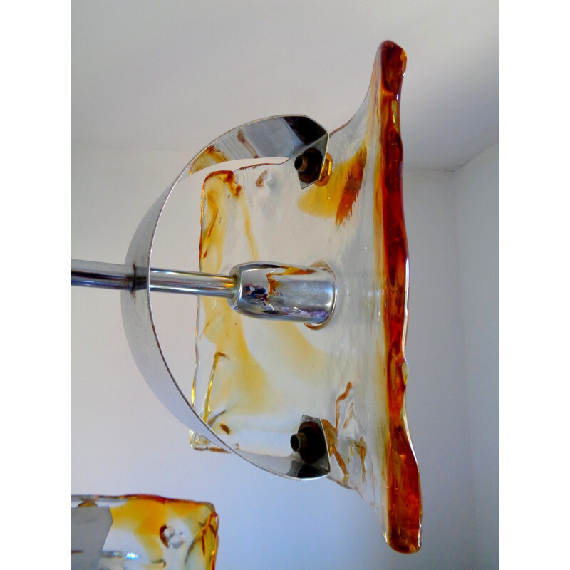 Vintage Mazzega chandelier from Murano, 1970