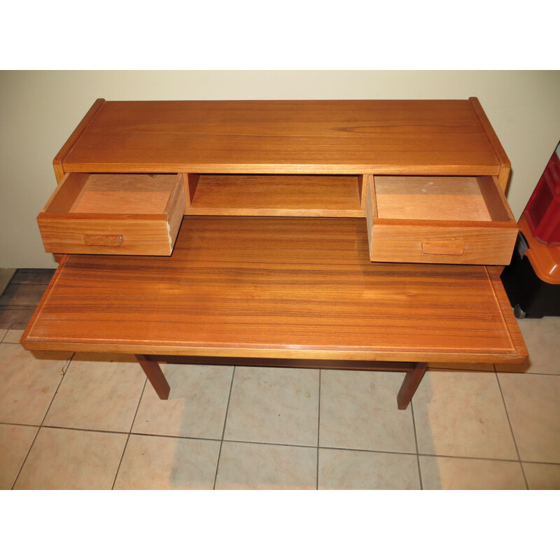 Vintage danish teak secretary A.W.Iversen 1960