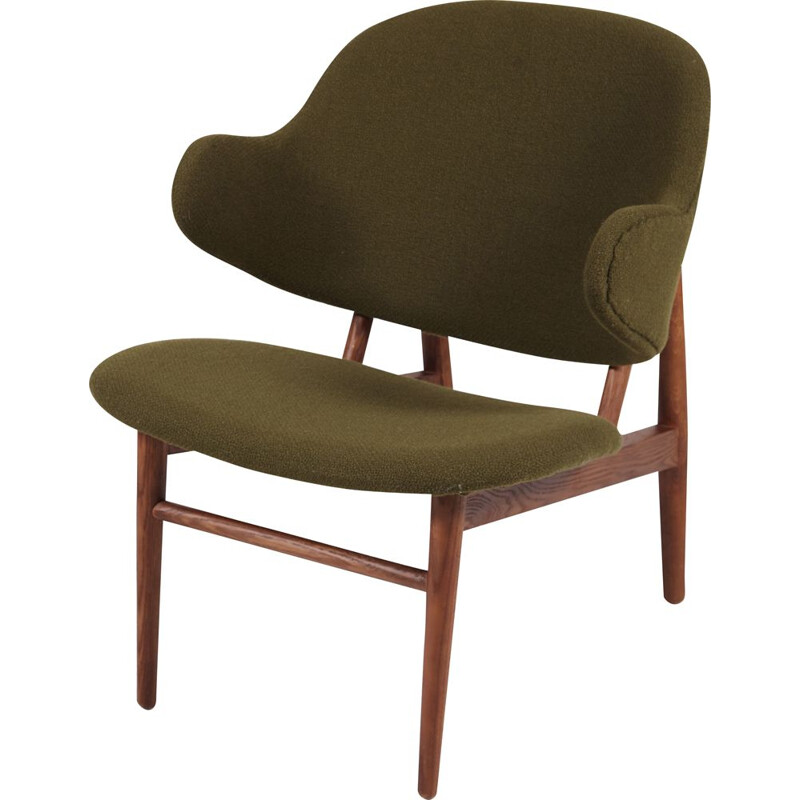 Fauteuil shell vintage par Ib Kofod Larsen pour Christensen et Larsen, 1960