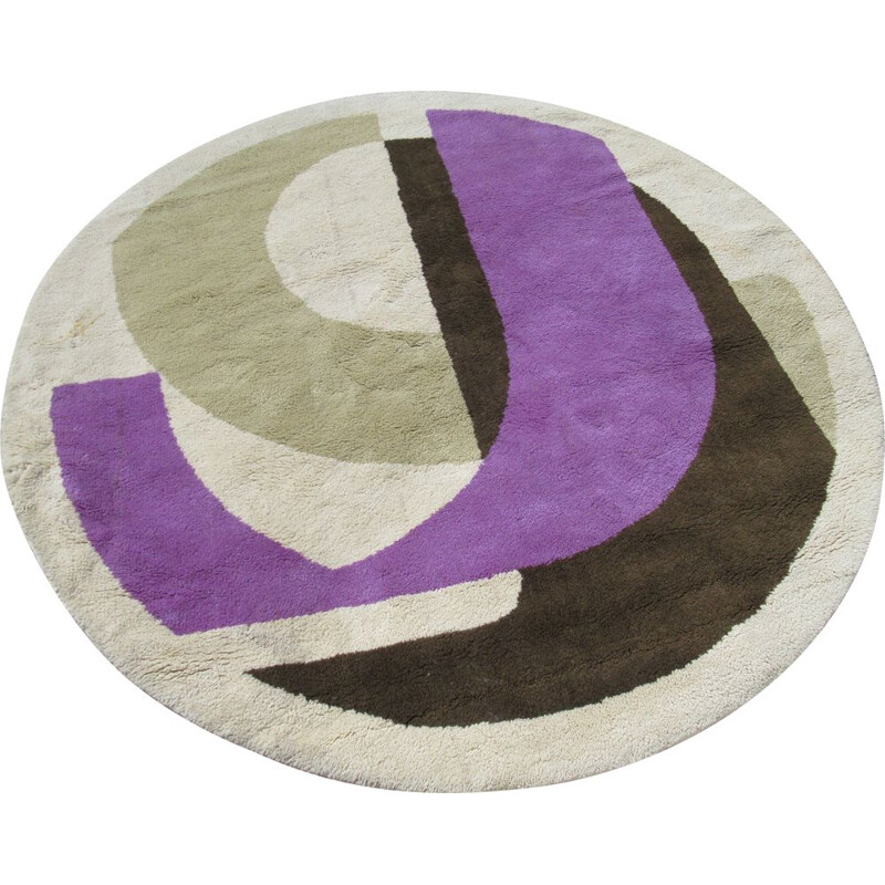Vintage wool rug by Victor Zigante by Roche Bobois, 1970s