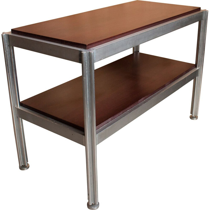 Vintage aluminium console by George Ciancimino, 1970s