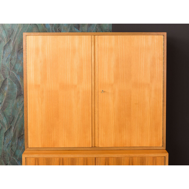 Vintage Highboard in walnut by WK Möbel from the 1950s