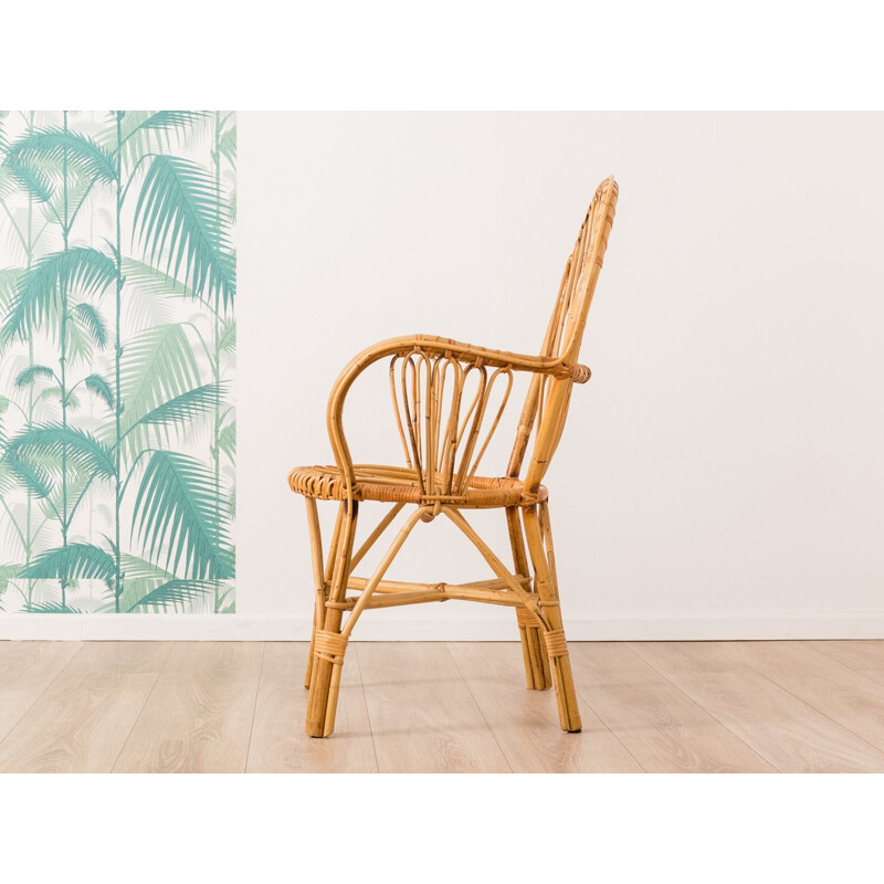 Vintage bamboo chair, Germany, 1960s