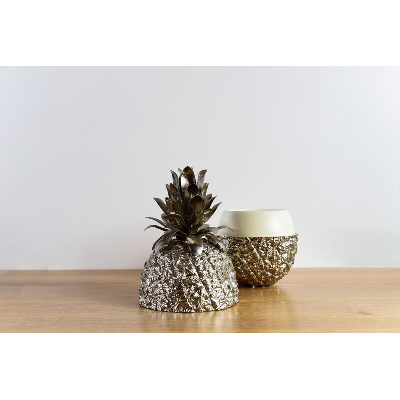 Vintage pineapple ice bucket by Hans Turnwald, 1970s