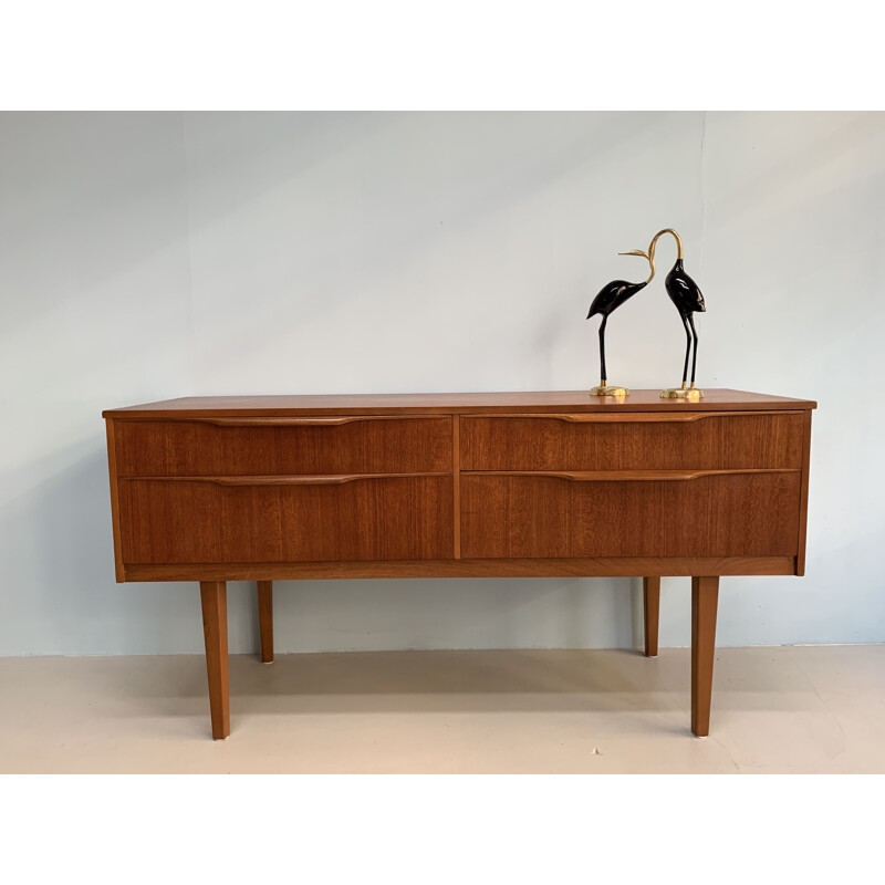 Vintage teak sideboard by Frank Guille for Austinsuite, England, 1960s