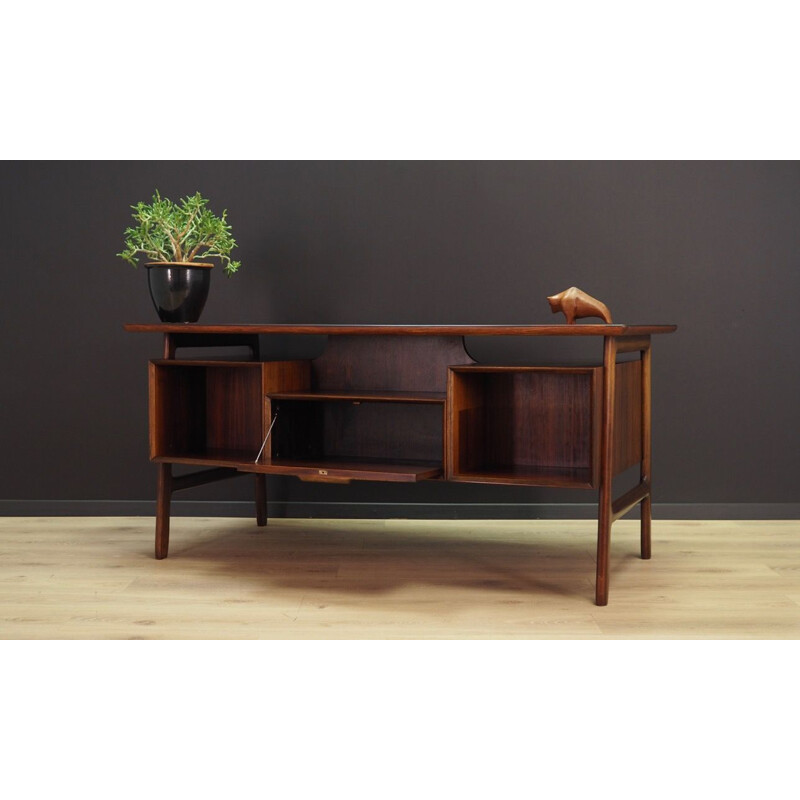 Vintage rosewood desk by Omann Jun, Denmark, 1960-70s