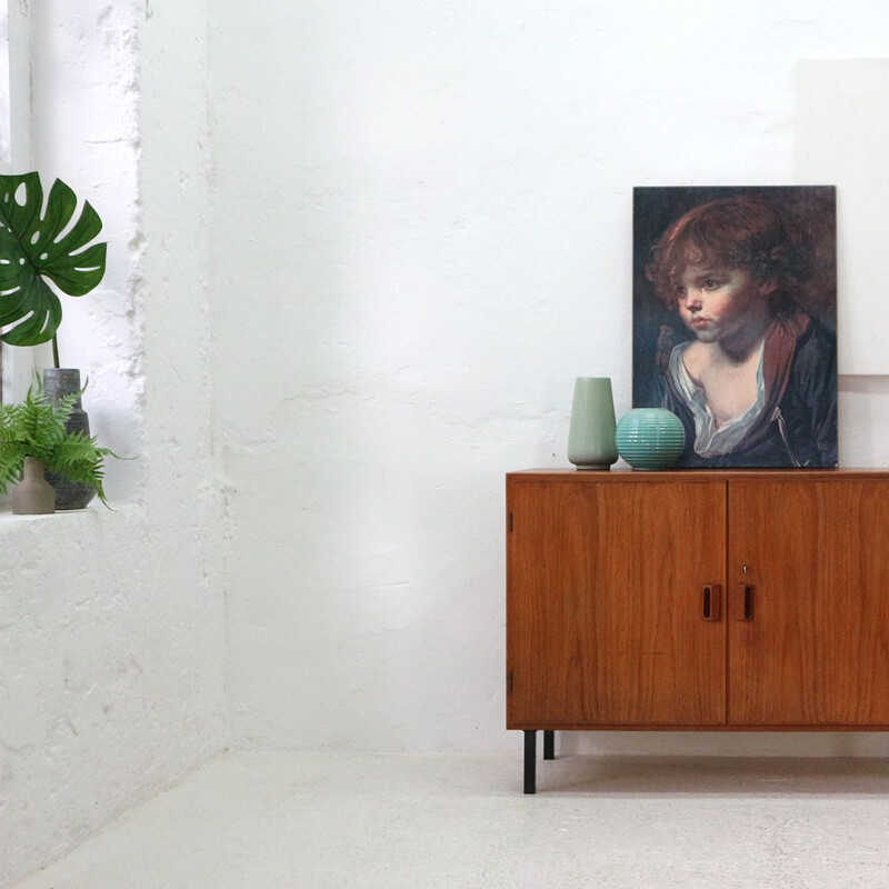 Vintage 2-doors sideboard in teak by Børge Mogensen for Søborg Møbler, 1950s