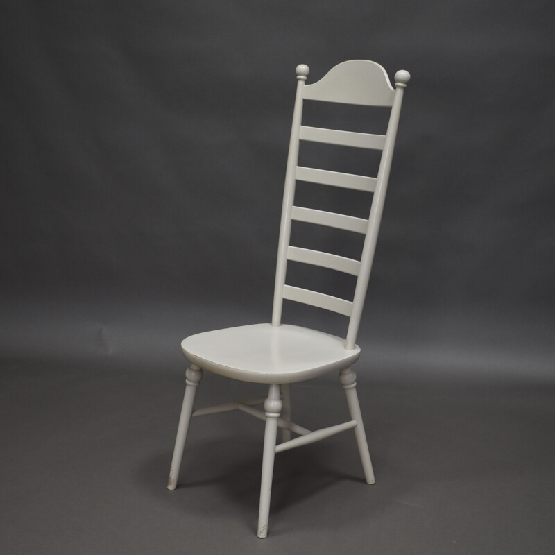 Vintage stoel met hoge rugleuning van Lena Larsson voor NESTO, Zweden, 1950-60
