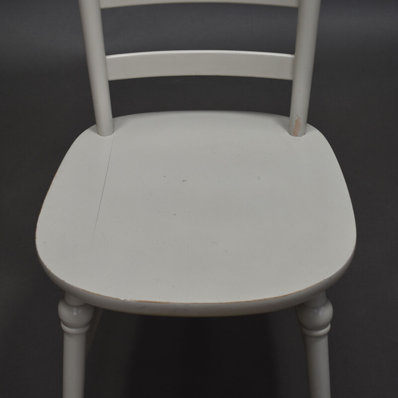 Vintage stoel met hoge rugleuning van Lena Larsson voor NESTO, Zweden, 1950-60