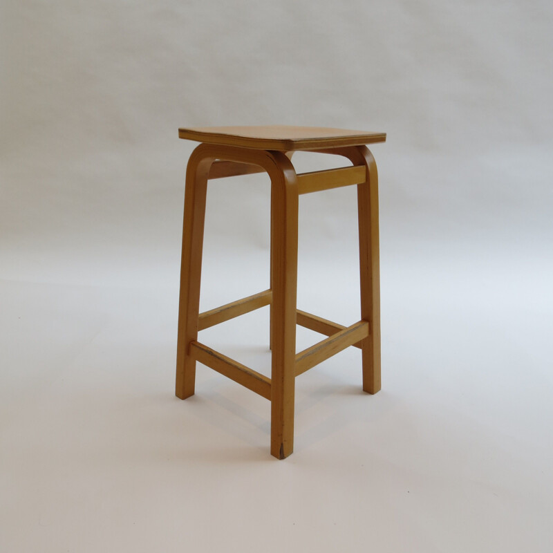 Vintage laboratory school stools by James Leonard for Esavian UK 1970